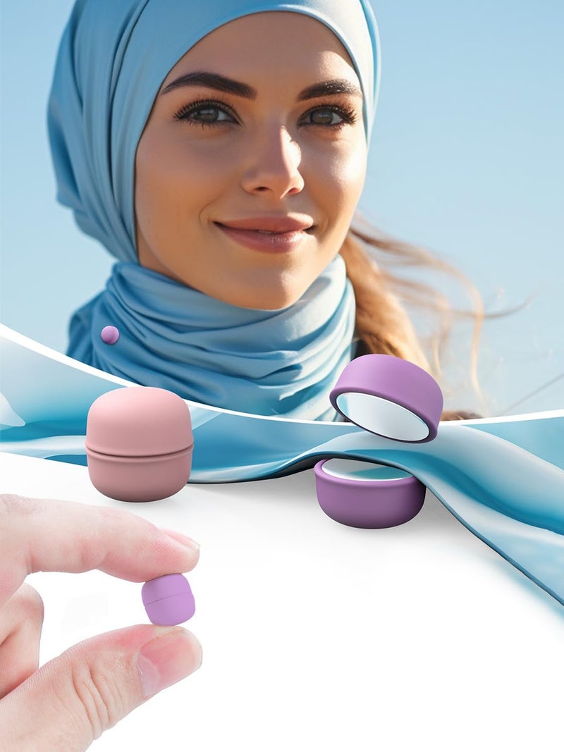Evnlo 12 Pairs Strong Hijab Magnets Pinless Hijab Pins for Women, Multi Use Magnetic Pins for Scarf Shirts Dress and Clothes - Image 2